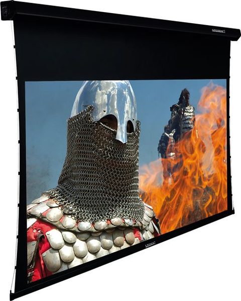 Lumene Ecran de projection motorisé tensionné Coliseum UHD 4K et 8K Platinum 270C mat avec bords