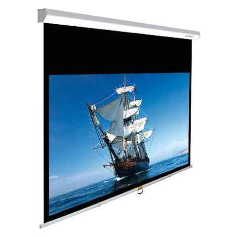 Lumene Ecran de projection manuel Capitol HD 280C laqué avec bords