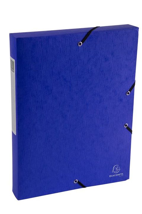 Exacompta Boite de classement Exabox Dos 40mm Carte lustrée Scotten - A4 - Couleurs assorties
