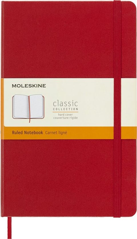 Moleskine Carnet Classique 240 Feuilles Pages Lignées Couverture Reliée