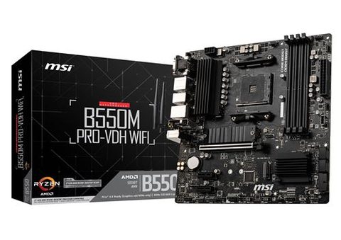 MSI Carte Mère B550m Pro-vdh Wifi Micro Atx Socket Am4 Chipset Amd B550