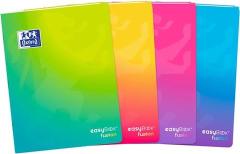 Oxford Cahier easyBook Fusion 24 x 32 cm - 96 pages - Seyes - Couleur vive