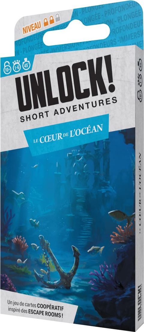 Asmodee Jeu Unlock! Short Adventures Le Coeur De L Ocean