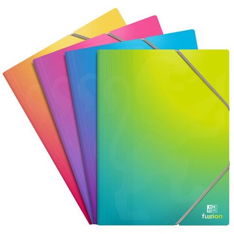 Oxford Porte vues School Fusion A4 avec élastiques - 80 vues - Assortis