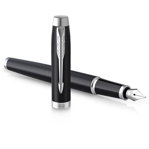 Parker Im Stylo-plume Noir, Acier Inoxydable 1 Pièce(s)