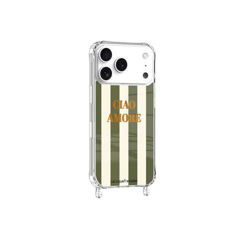 La Coque Française Coque imprimée MagSafe Ciao Amore avec anneau Kaki pour iPhone 17 Pro