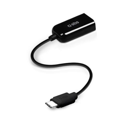 SBS Adaptateur USB - 24 pin USB-C (M) reversible pour USB (F) - USB 3.0 - 15 cm