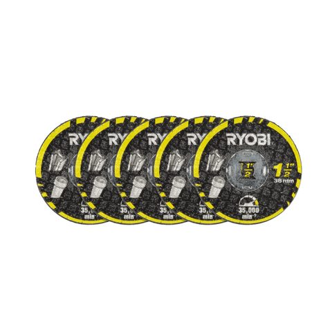 Ryobi Disques à tronçonner - RAR302-5 - 5 pièces - Système Twist Lock
