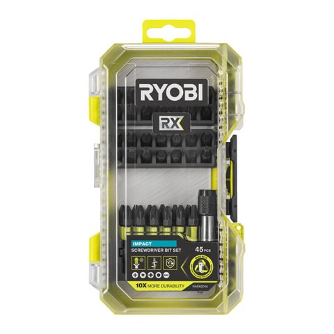 Ryobi C impact RX - RARXSD45 - 45 accessoires - Embouts 25 et 50 mm - Compatible LINK