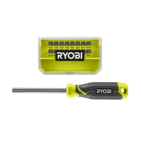 Ryobi Tournevis et C d'Embouts 17 pcs