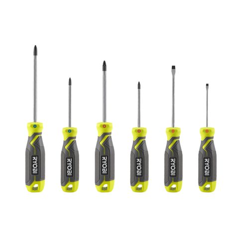 Ryobi Jeu de 6 tournevis magnétiques RHSDS6PC