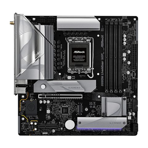 ASRock B860M LiveMixer WiFi Intel B860 LGA 1851 (Socket V1) micro ATX