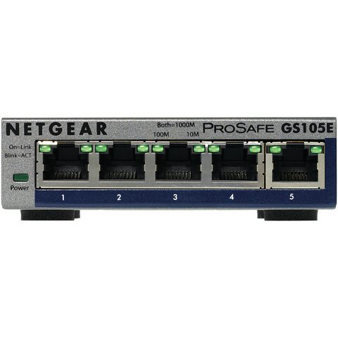 Netgear GS105E-200PES commutateur réseau Géré L2/L3 Gigabit Ethernet (10/100/1000)