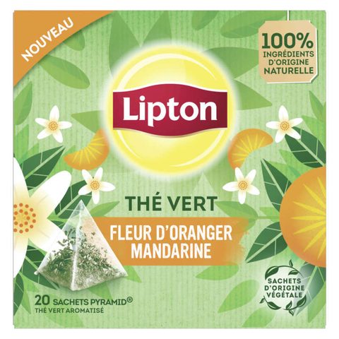 Lipton Thé vert fleur d’oranger et mandarine x20 30 g