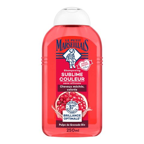 Le Petit Marseillais Shampooing Infusion Couleur Coquelicot Et Grenade Bio - Le Flacon De 250 Ml Shampoing