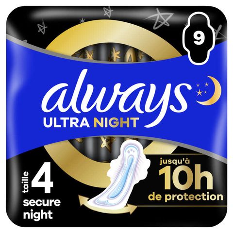 Always Serviettes hygiéniques Ultra Secure Night - 9