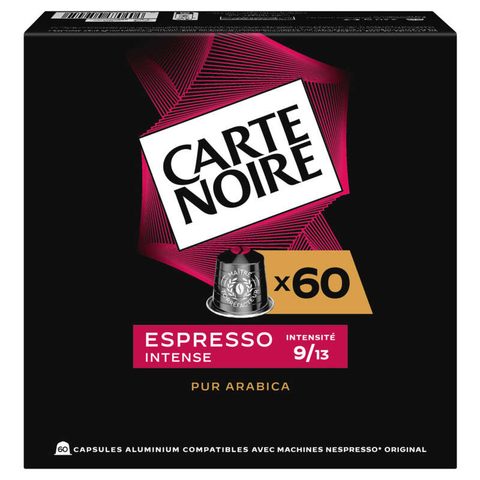 Carte Noire Café Espresso Intense n°9 (Dolce) 60 capsules