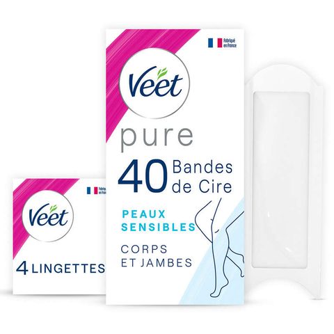 Veet pure bandes de cire froide corps x40