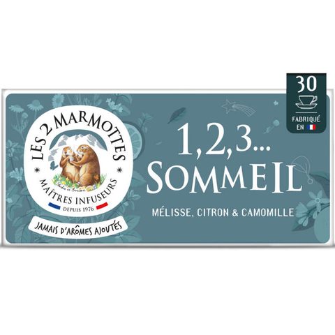 Les 2 Marmottes infusion 1,2,3 sommeil x30 36g