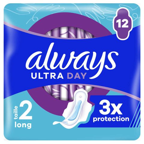 Always serviettes hygiéniques ultra long x12