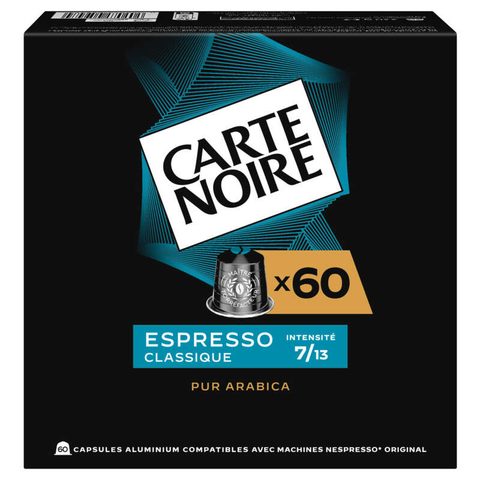 Carte Noire Café Espresso Classique n°7 (Dolce) 60 capsules