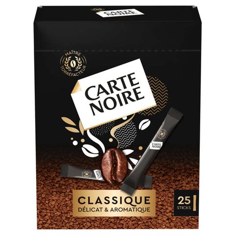 Carte Noire Stick de café CLASSIQUE - Intensité 6 - Boîte de 25