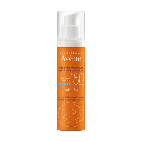 Avène crème solaire fluide sensation peaux sensibles indice 50+ 50ml