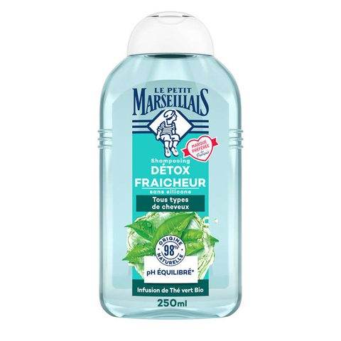 Le Petit Marseillais shampooing réveil détox thym et thé vert bio 250ml
