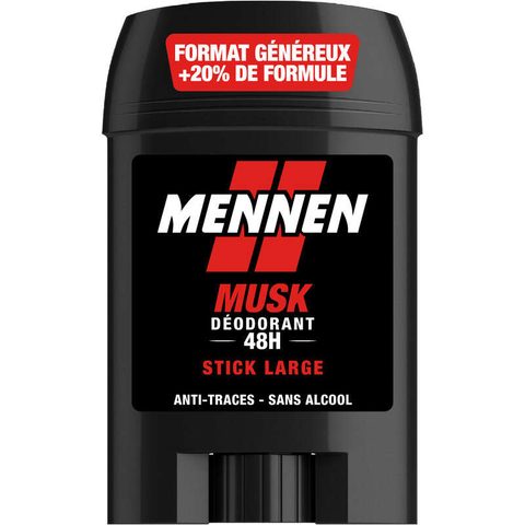 Mennen déodorant homme stick musk 24h 60ml