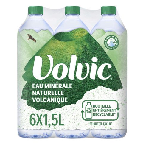 Volvic eau minérale naturelle volcanique 6x1,5l