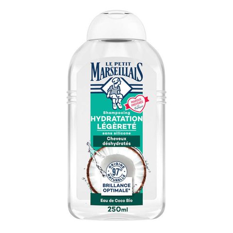 Le Petit Marseillais shampooing hydratation û l'eau de coco bio 250ml