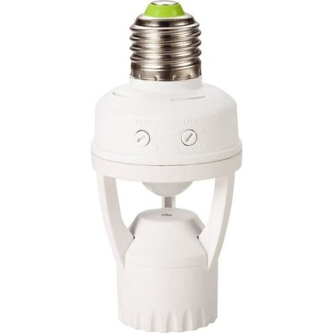 GAO Douille E27 - Détecteur - 360° durée ajustable compatible LED/CFL