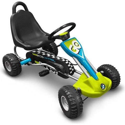 Stamp Go Kart à pédales - SKIDS CONTROL - Siège réglable - Frein à main - Cadre