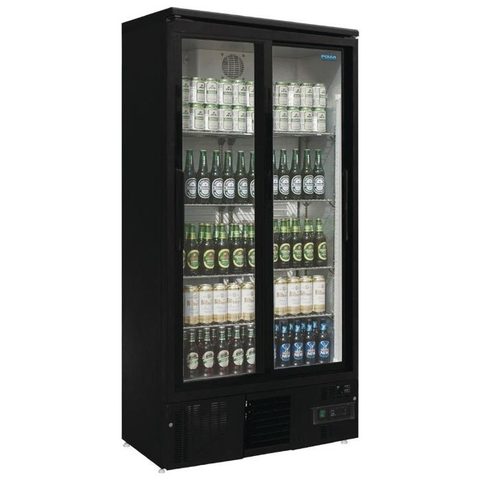 Polar Armoire à Boisson 2 Portes Coulissantes 490 L