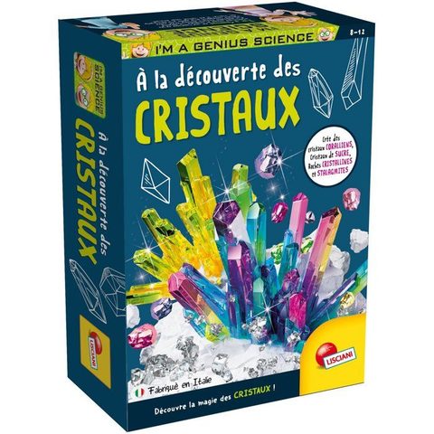 Liscianigiochi I'm A Genius Pocket Découverte Des Cristaux - Kit Scientifique - Cristallisation & Expériences - Des 8 Ans