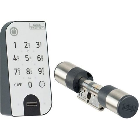Burg-Wächter Cylindre éléctronique secuENTRY easy 7602 avec clavier secuENTRY Fingerprint