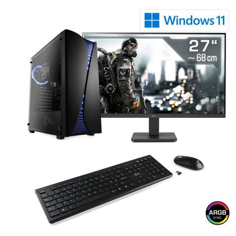 Csl Computer Pc Gamer M11300h, Ryzen 5 8600g (6x 4300 Mhz), Amd Radeon 760m, Ddr5, M.2 Pcie Ssd, Windows 11
