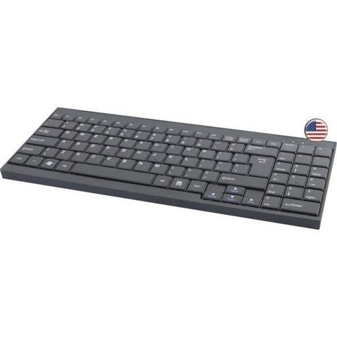 Dexlan Clavier - Americain QWERTY - Filaire - Noir - Console LCD