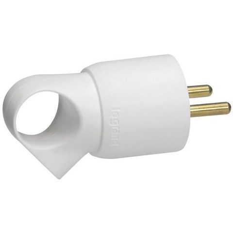 Legrand Fiche mâle 16A 2 P+T gris avec anneau