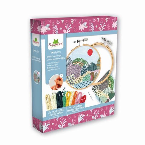 Sycomore Kit Broderie Au_sycomore Lovely Box Broderie Paysage Multicolor Autres