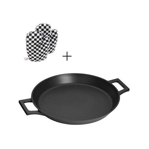 Inoxibar Sauteuse - Absolut Black 32 cm - aluminium fondu - antiadhésif Greblon - induction