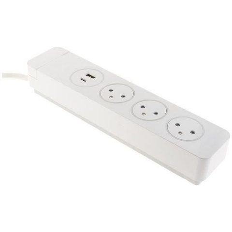 Otio Bloc Mantea 3 prises Easyeject + 2 USB - 1 5m