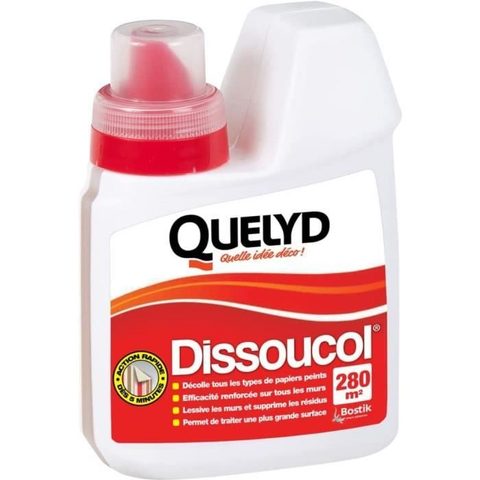 Quelyd Décolleur de papier peint Dissoucol - surface de couverture 280 m² - contenance 0,5 L - 30602476