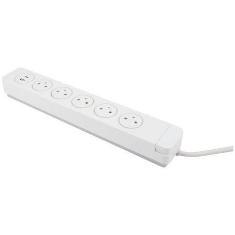 Otio Bloc Mantea parafoudre 5 prises Easyeject + 2 USB