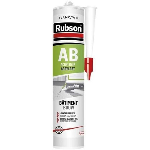 Henkel Mastic acrylique AB blanc - Cartouche de 280 ml - Blanc