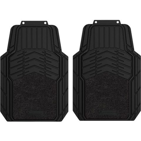 Michelin Tapis avant caoutchouc 50x74 cm noir gris lot de 2