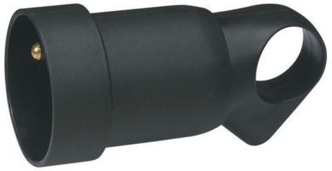 Legrand Fiche femelle 16A 2 P+T noir avec anneau