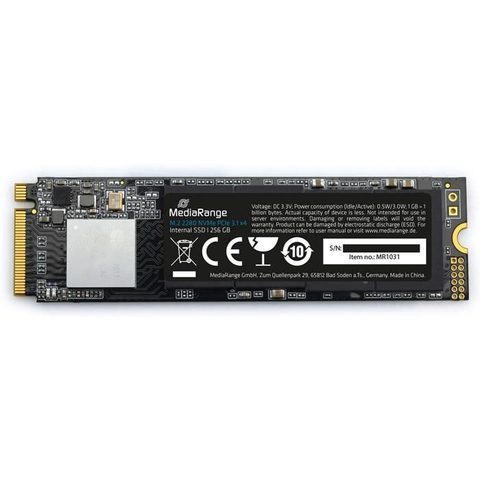Mediarange Mr1031 Disque Ssd 256 Go M.2 Pci Express 3.1 Nvme 3d Tlc Nand