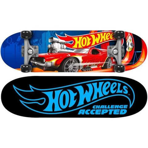 Stamp Skateboard Hot Wheels 28 x 8 pouces Noir 9 plis érable