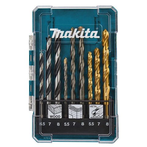 Makita c forets métal maçonnerie bois - 9 pièces
